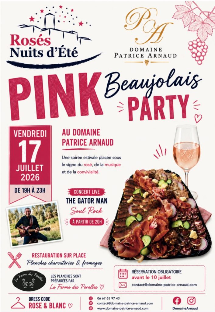 Pink Beaujolais Party ~ Vendredi 17 Juillet 2026